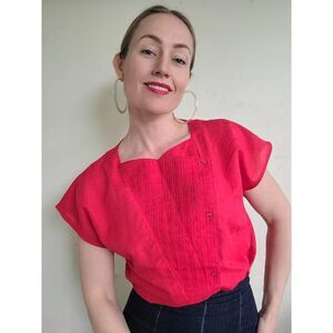 The Summer Sweetheart Vintage 80s Blouse M